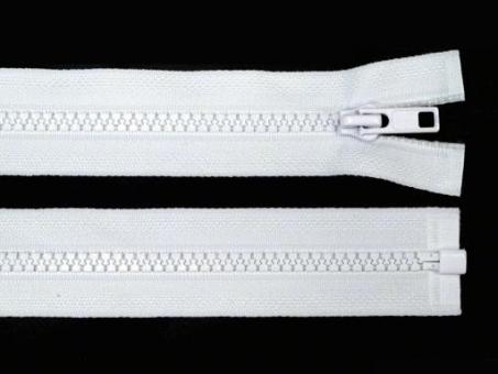 Reißverschluss teilbar 70cm in weiß 