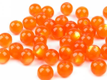 Perle "Katzenauge" orange 