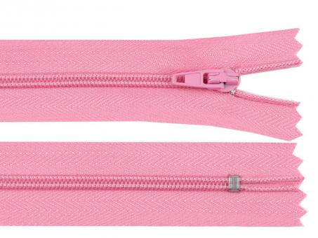 Kunststoff Reißverschluss 16cm, Breite 3mm rosa 
