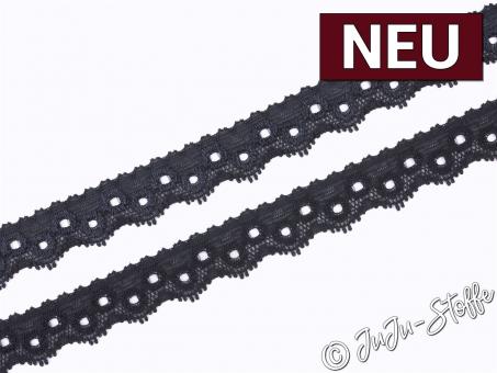 Elastische Spitze schwarz 12mm 