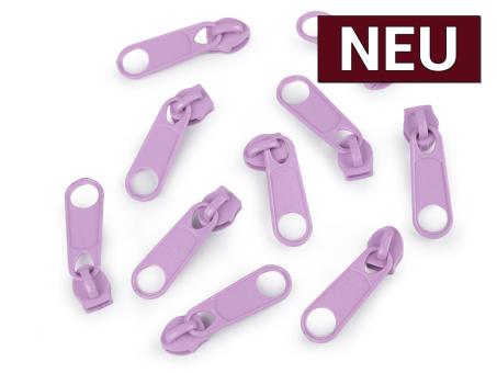 Zipper für Endlos-Reißverschluss 5mm hellviolett 