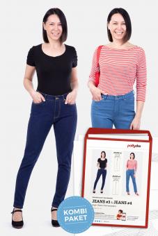 Papierschnittmuster "Damenjeans High Waist Jeans #3 und Jeans #4" von pattydoo 