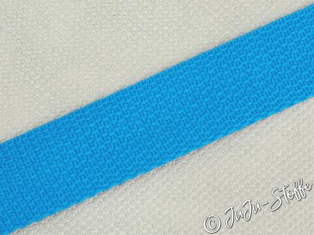 Gurtband "Basic" aqua 25mm 