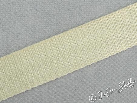 Gurtband "Basic" offwhite 25mm 