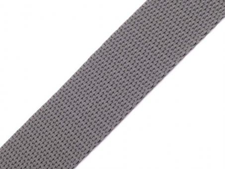 Gurtband Breite 25 mm grau 