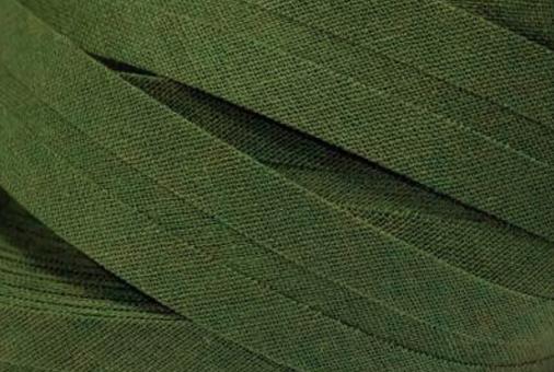 Schrägband aus Baumwolle vorgefalzt Breite 2cm in meeresgrün 